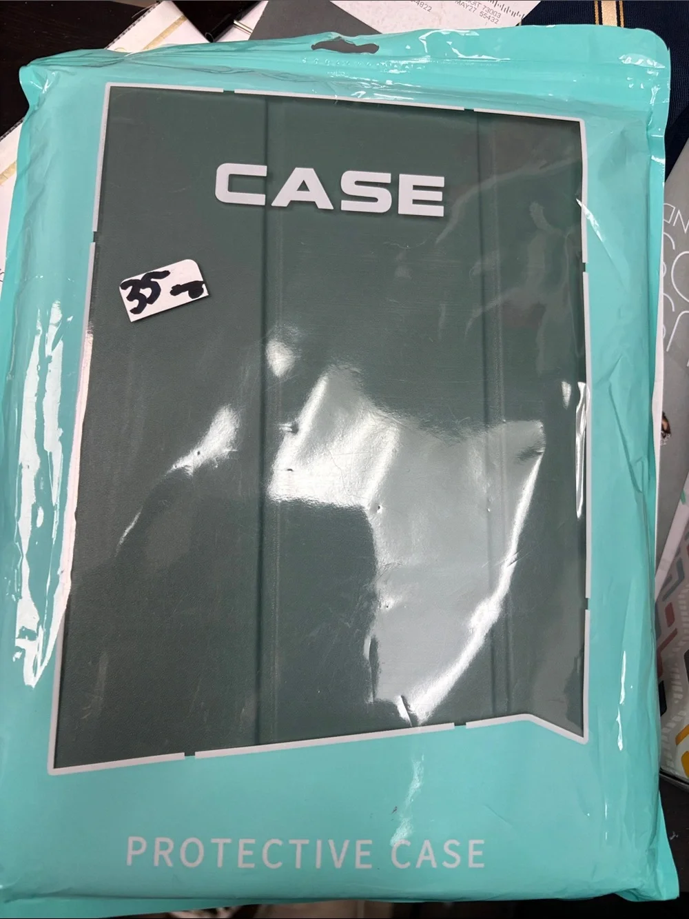 Slim Dark Green Tablet Case Sleeve - Protective Cover